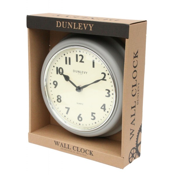 Dunlevy Taupe Deep Wallclock Plastic 10 Inch Cl2001t