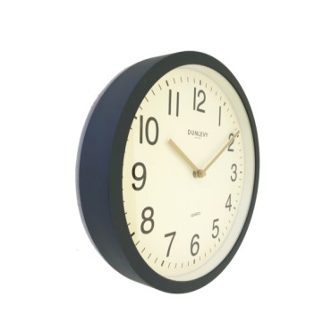 Dunlevy Grey Simple Wallclock Plastic 12 Cl2004g