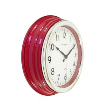 Dunlevy Red Classic Wallclock 14 Inch Cl2014r