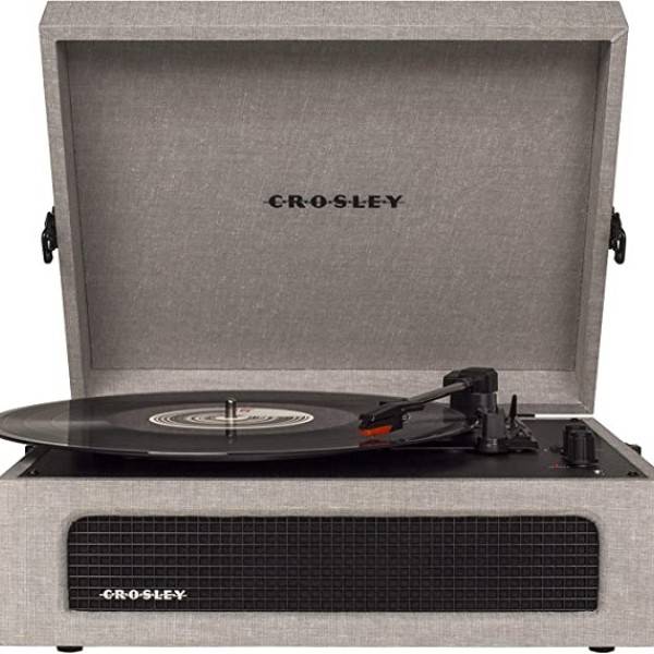 Record Player Crosley Voyager Grey 3 Speed (33/45/