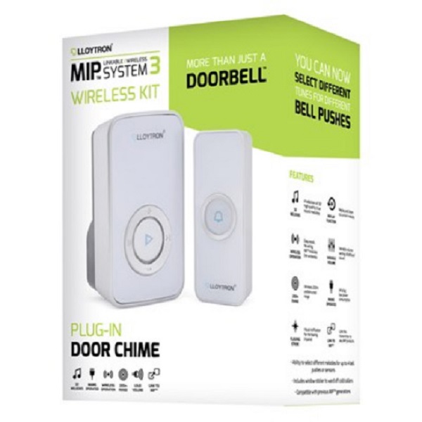 Door Chime Lloytron Melody 32 Plug-in Wireless White