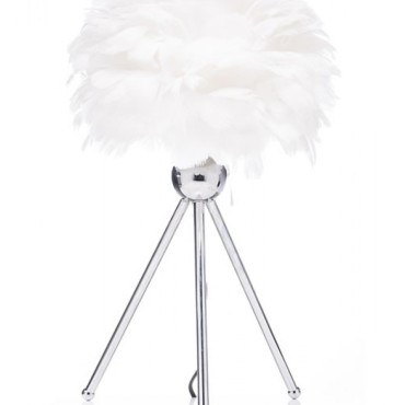 The Grange Collection Feather Table Lamp (white) 30x47cm Dc60