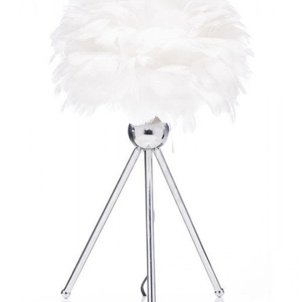 The Grange Collection Feather Table Lamp (white) 30x47cm Dc60