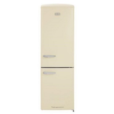 Cda Retro Fridge Freezer Frost Free Florence Barley 60:40 H1995 X W600 Cdaflorencecre
