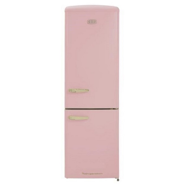 Cda Retro Fridge Freezer Frost Free Florence Tearose 60:40 H1995 X W600 Cdaflorencepin