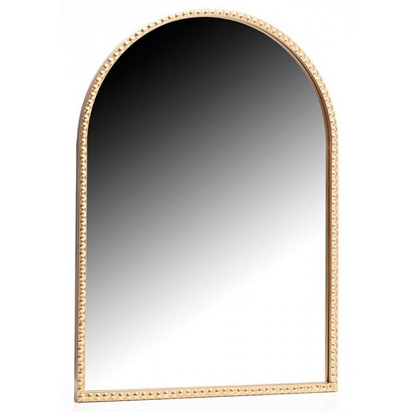 The Grange Collection Gold Antique Arched Wall Mirror 70x50x2cm Ft10