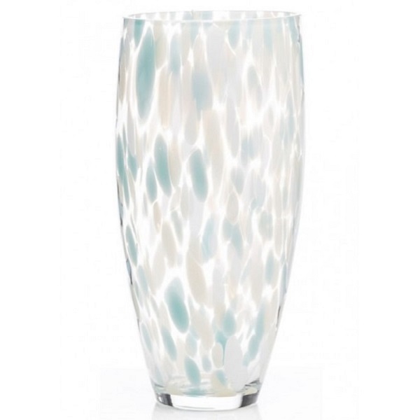 The Grange Collection Confetti Effect Glass Vase 16x32cm Ga82