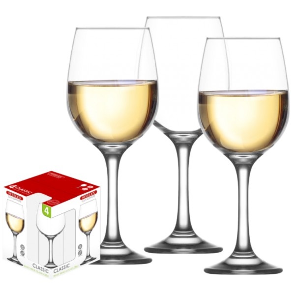 Steelex White Wine 28cl Glass 4 Set Gx8028