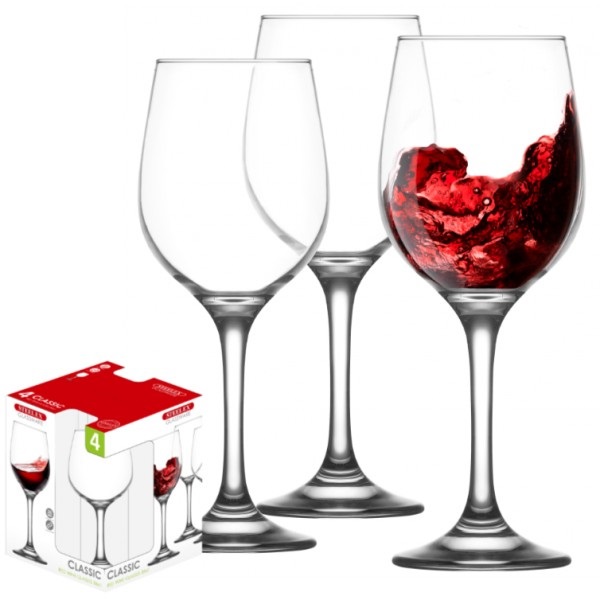 Steelex Red Wine 36cl Glass Set 4 Gx8036