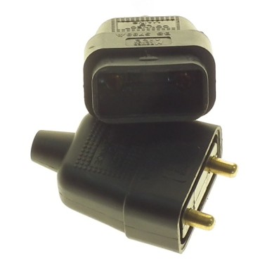 2 Pin Rubberised Inline Connector H0024 P/p