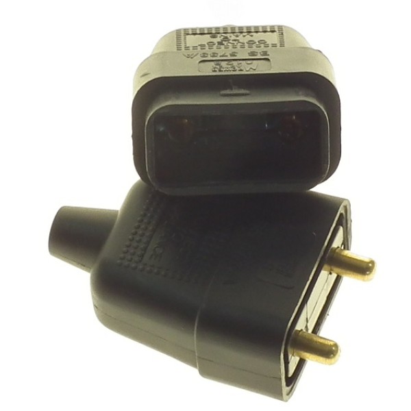 2 Pin Rubberised Inline Connector H0024 P/p