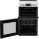 Hotpoint Freestanding White Double Cooker With Ceramic Hob Catalytic 50cm Hd5v93ccwuk
