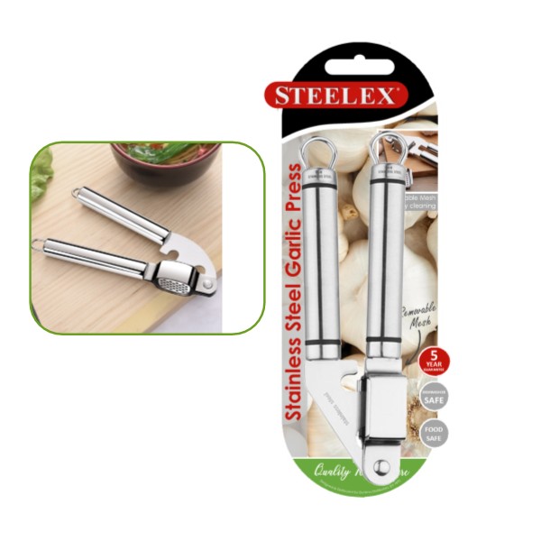 Steelex Stainless Steel Garlic Press Hk0804