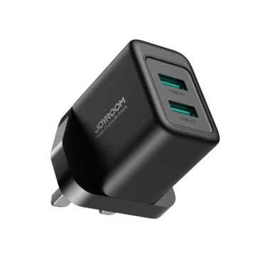 Joyroom 2.4a Dual Ports Usb Charger Black Hl-tcn01b