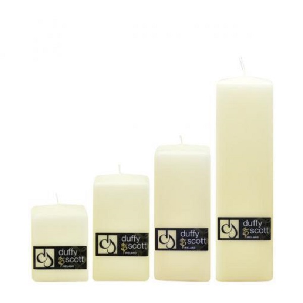 Duffy & Scott 120mm Square Candle (5) Ivory