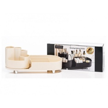 The Grange Collection Glam Cosmetic Organisers In Cream 34.5x14.7x14.3cm Ja52