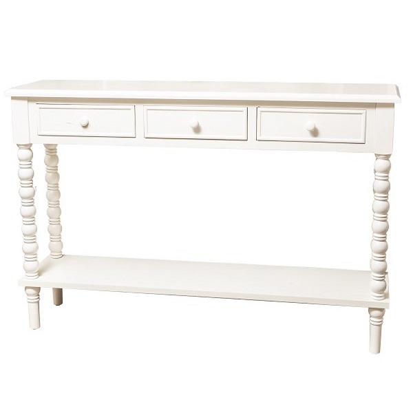 The Grange Collection Aubree Three-drawer Console Table 120x30x80cm Jy102
