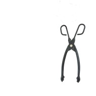 De Vielle Value Fire Tongs 12inch Black Kam006292