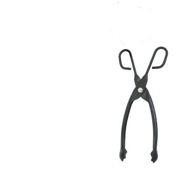 De Vielle Value Fire Tongs 12inch Black Kam006292