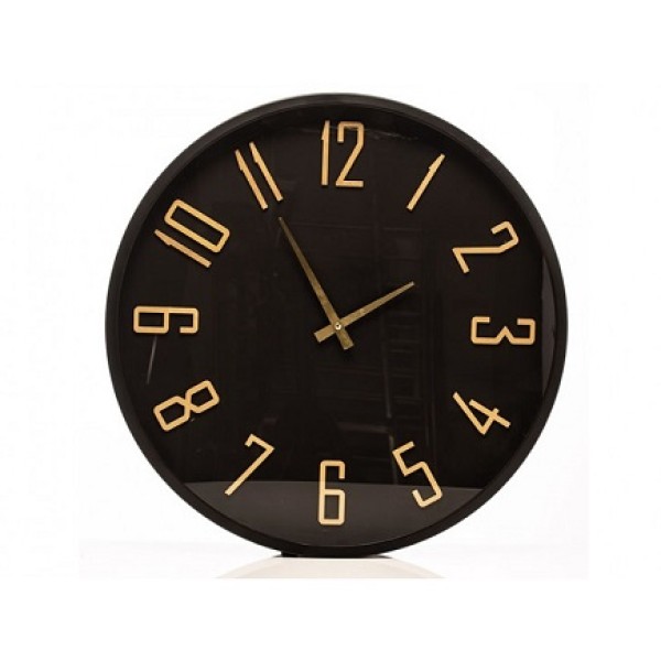 The Grange Collection Black Frame Digital Clock 50x6cm Ks34