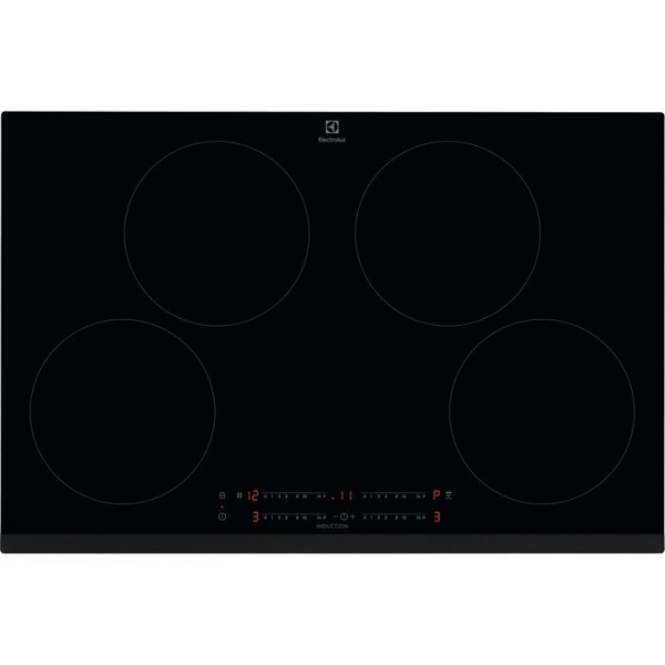 Electrolux 80cm 4 Zone Induction Hob Black Lit81443