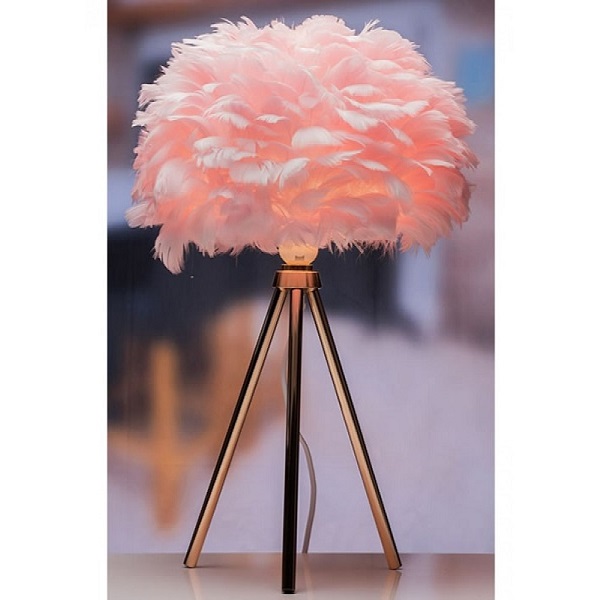 The Grange Collection Feather Shade Tripod Table Lamp Lk13