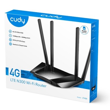 Cudy 4g Lte Cat4 300mbps Wifi Router Lt400eu