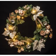 The Grange Collection Led 20-light Christmas Wreath 50cm Mg4