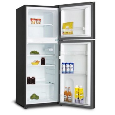 Powerpoint Slimline Fridge Freezer  50cm X 129cm Black P74250mlbl