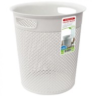 Steelex Cream Round Waste Tidy Basket 12ltr Pl9085c