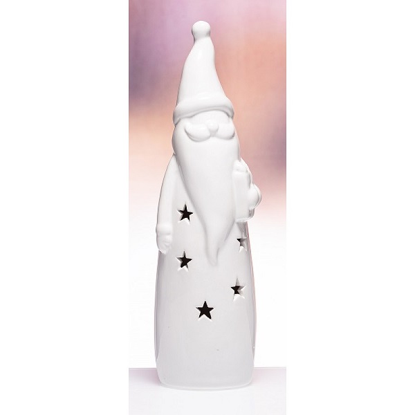 The Grange Collection Ceramic Santa Led