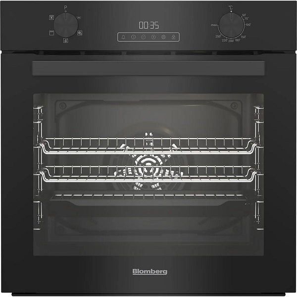 Blomberg Single Electric Oven 72ltr Enamel Liners Black Roen8201b