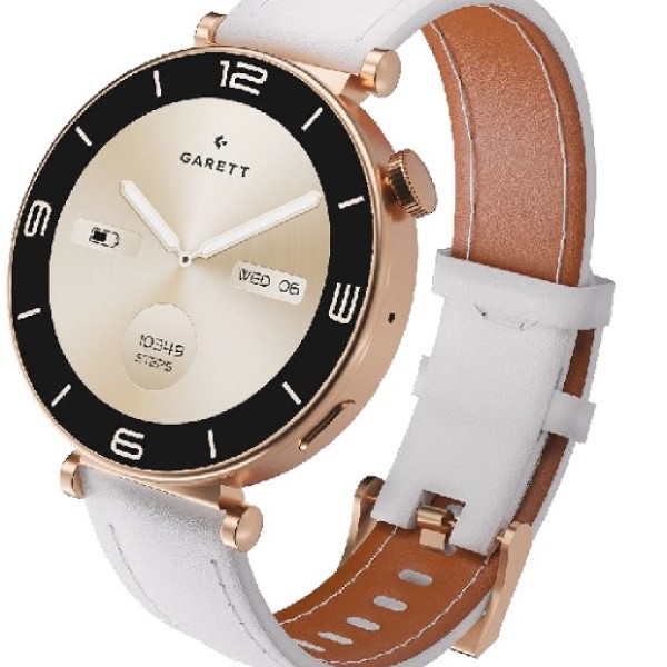 Garett Rose Gold Steel Smartwatch