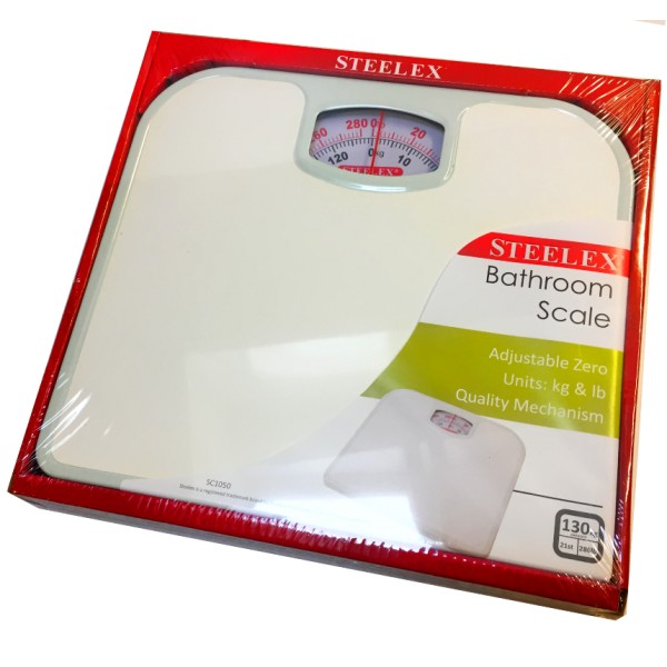 Steelex White Bathroom Scales Standard Sc1050