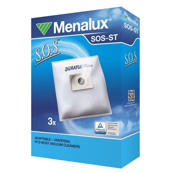 Menalux Univeral Vacuum Bag Sos  Pk3 Sosst