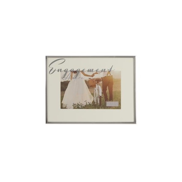 Amore Silverplated Frame Engagement 6x4 (15x10cm) Sp0844w