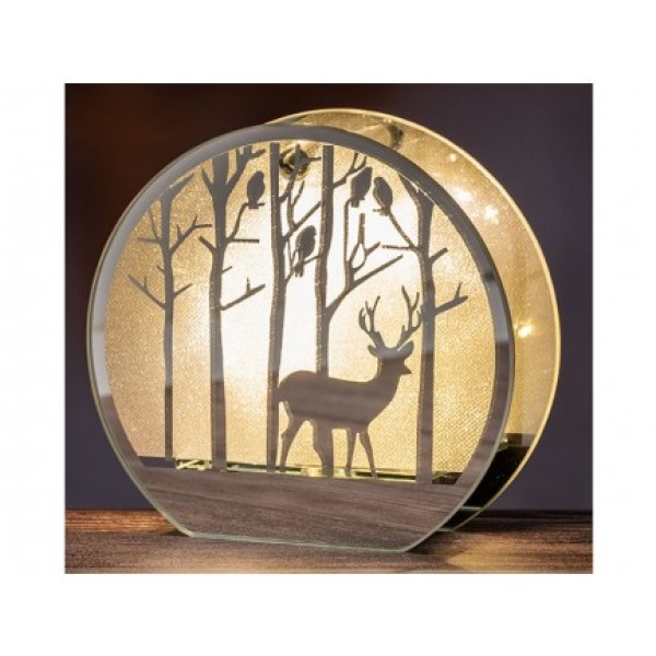 The Grange Collection Christmas Led Glass Light 15x14x5cm St70