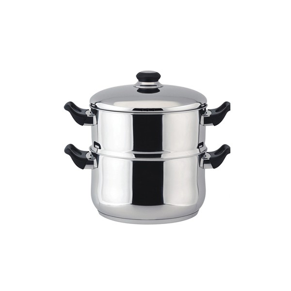 Steelex - 20cm 2 Tier Stainless Steel Steamer St/9731