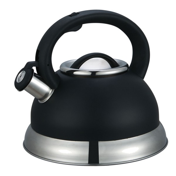 Steelex 2.7lt Black Whistling Stove Kettle St9800b