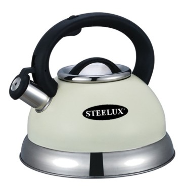 Steelex Cream Whistling Kettle 2.7ltr St/9800c