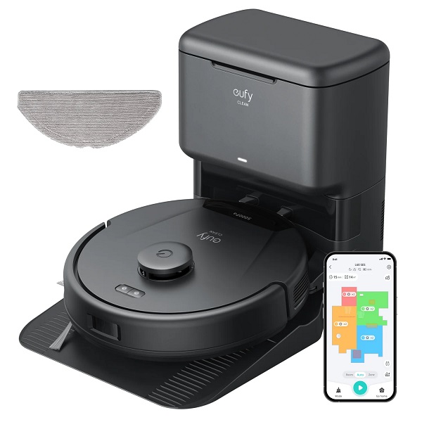 Eufy L60 Hybrid Robot Vacuum With Self Empty Station T2278v11