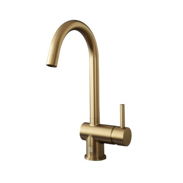 Single Lever Monobloc Kitchen Mixer Brushed Brass