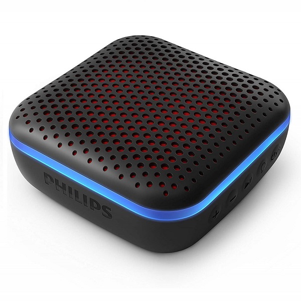 Philips Bluetooth Speaker Waterproof Black With Multicolour Leds Tas2505b