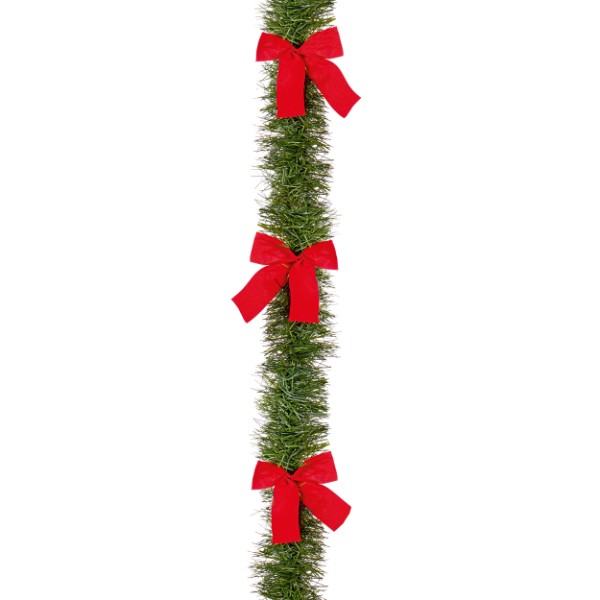 2.7m X 10cm 6-ply Green Tinsel
