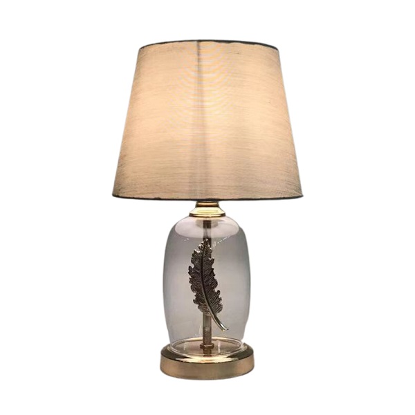 Sora Feather Bedside Lamp 33cm Tl6128