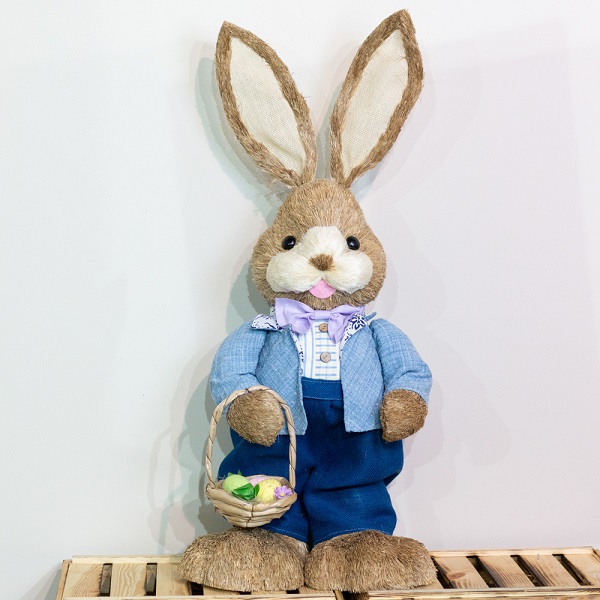 Easter Bunny Boy With Basket 96cm