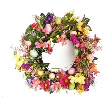 Easter Wreath With Eggs 50cm