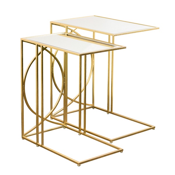 Franklin Set Of 2 Sofa Tables Gold Tl6981
