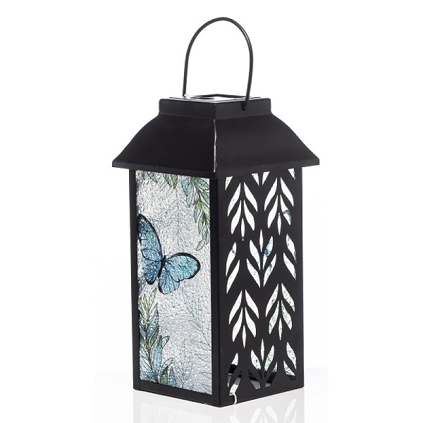 The Grange Collection Butterfly Solar Lantern 38cm Tn14