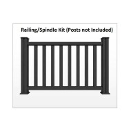 Teranna Decking Rail Kit Graphite